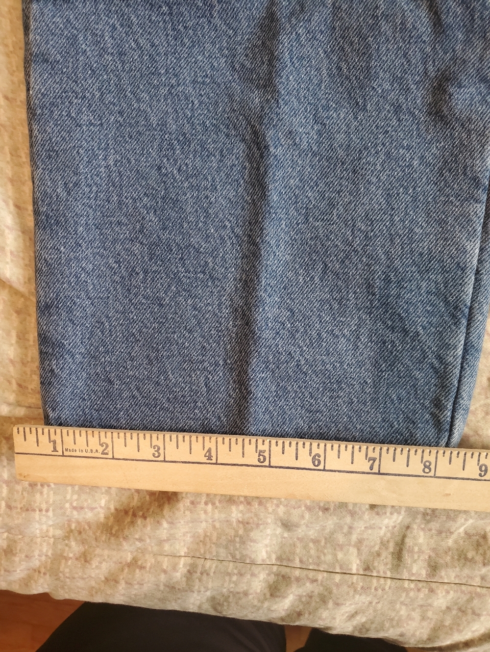 LL Bean Insulated Jeans Fleece Lined Relaxed Fit Men’s Medium Wash Size 36x34. - Picture 3 of 6